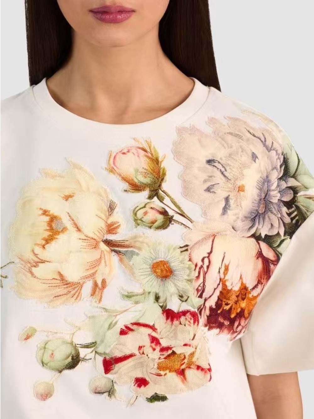ALICE & OLIVE Evan Appliqué Oversize T-Shirt, XS S M L - Picture 2 of 8